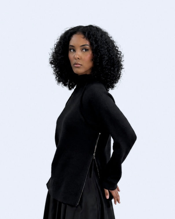 Side Zip Sweater
